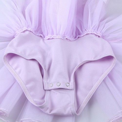 Modern dance ballet dresses for girls children kids pink blue purple cotton gymnastics stage performance tutu skirt dress
